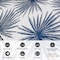 World Rug Gallery Floral Tropical Reversible Recycled Plastic 3' X 5' Navy Outdoor Rug 6075NAVY3X5 - alternate 4